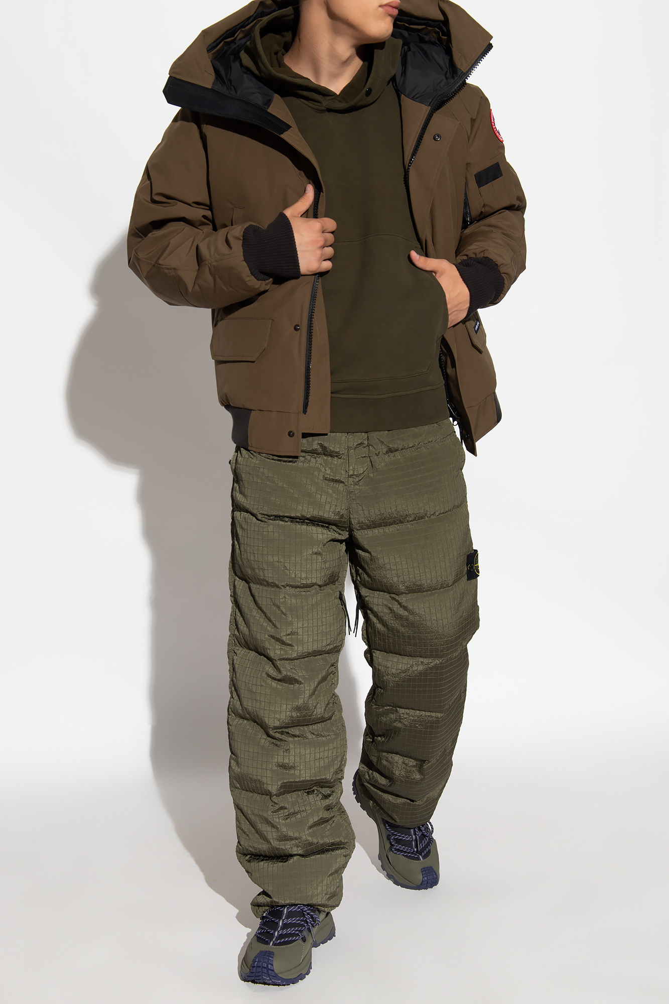 Canada goose green outlet bomber jacket